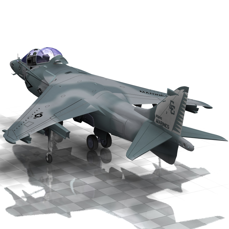 Harrier AV-8 (for Poser) by N/A