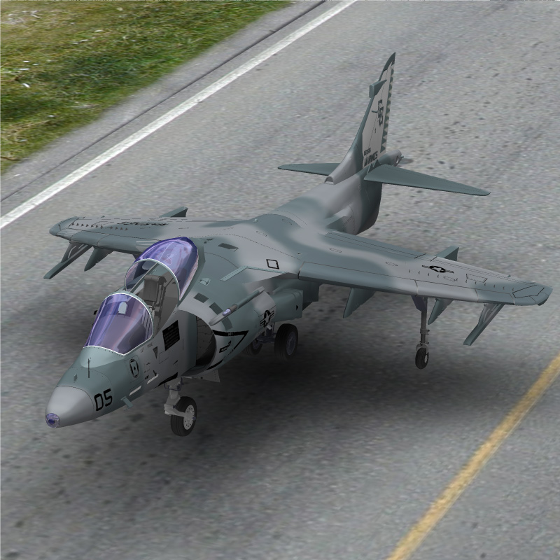Harrier AV-8 (for Poser) by N/A