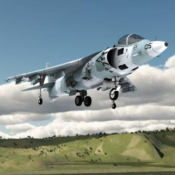 Harrier AV-8 (for Poser) by N/A