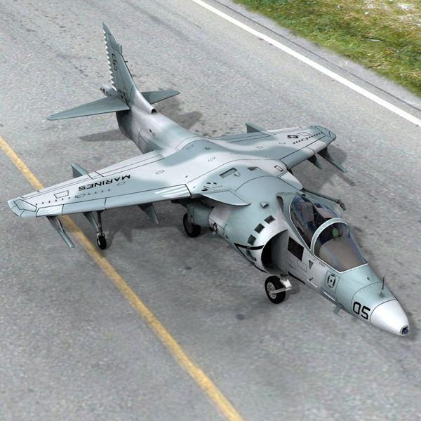 Harrier AV-8 (for Poser) by N/A