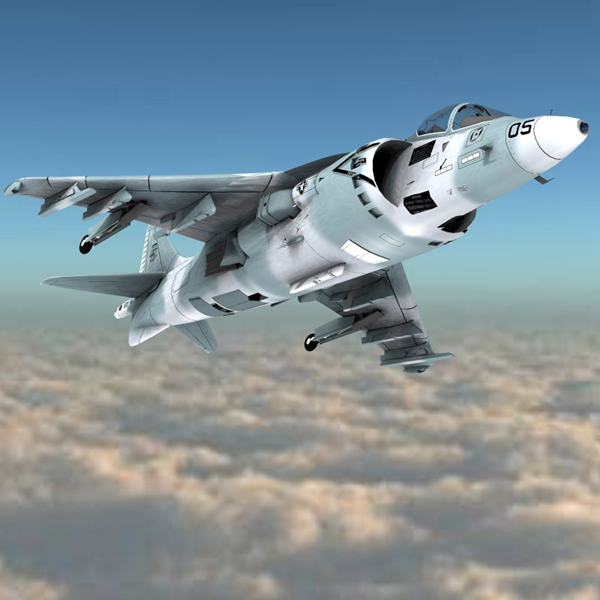 Harrier AV-8 (for Poser) by N/A