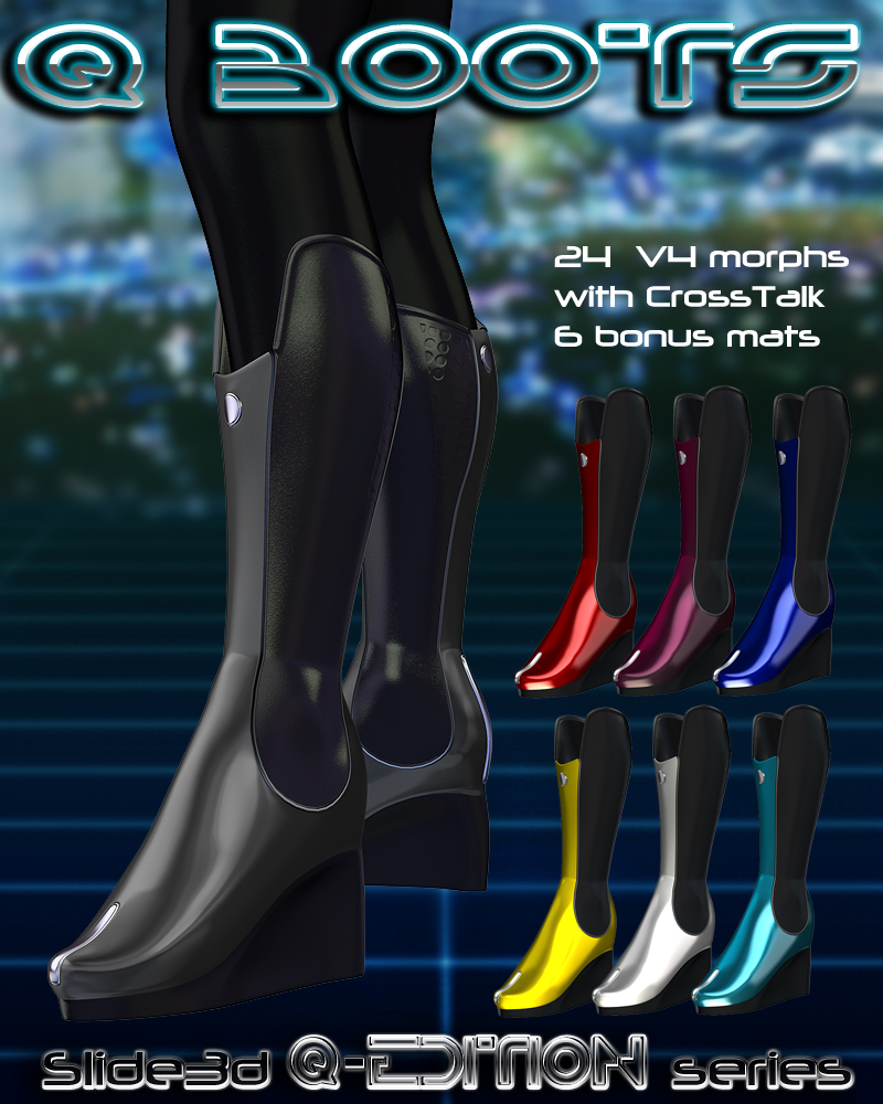 Slide3D Q Boots for v4 by N/A