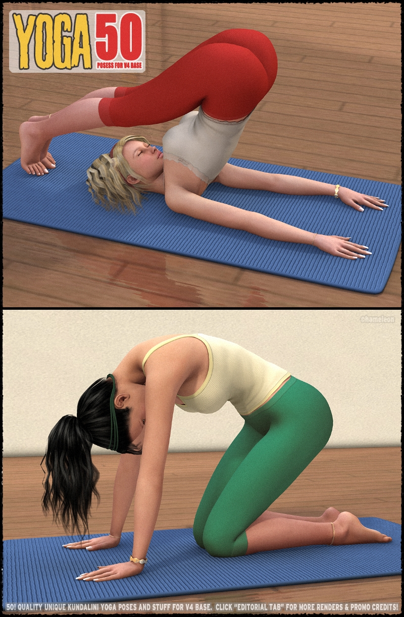 Yoga - 50 HQ poses and stuff for V4 by N/A