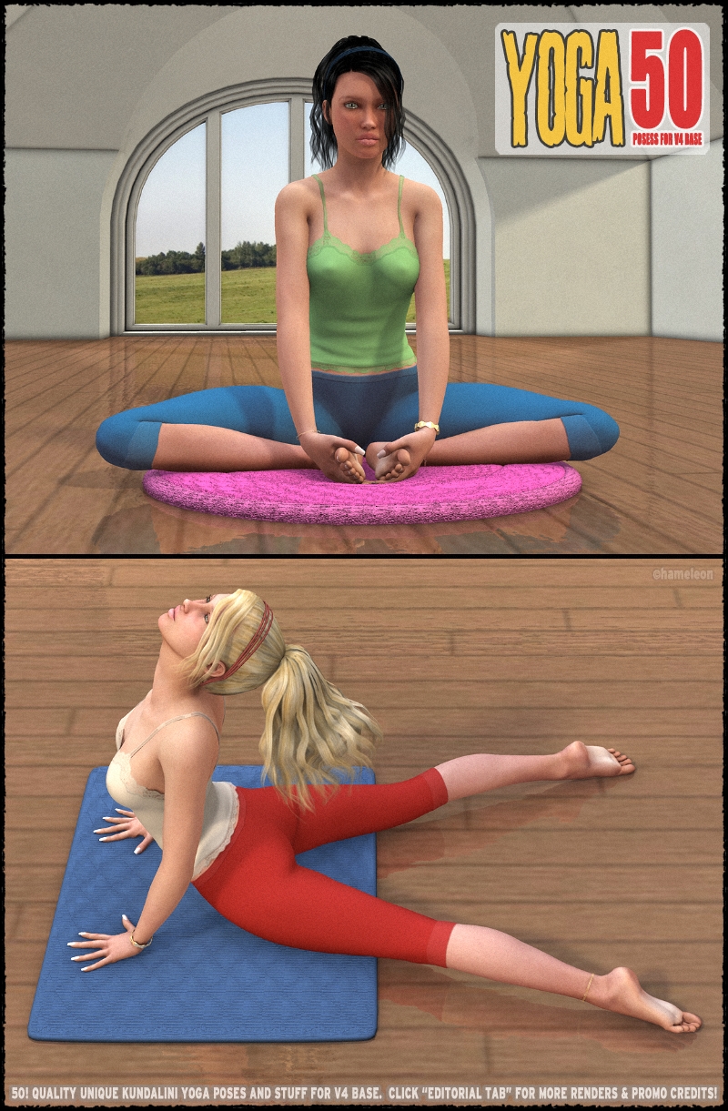 Yoga - 50 HQ poses and stuff for V4 by N/A