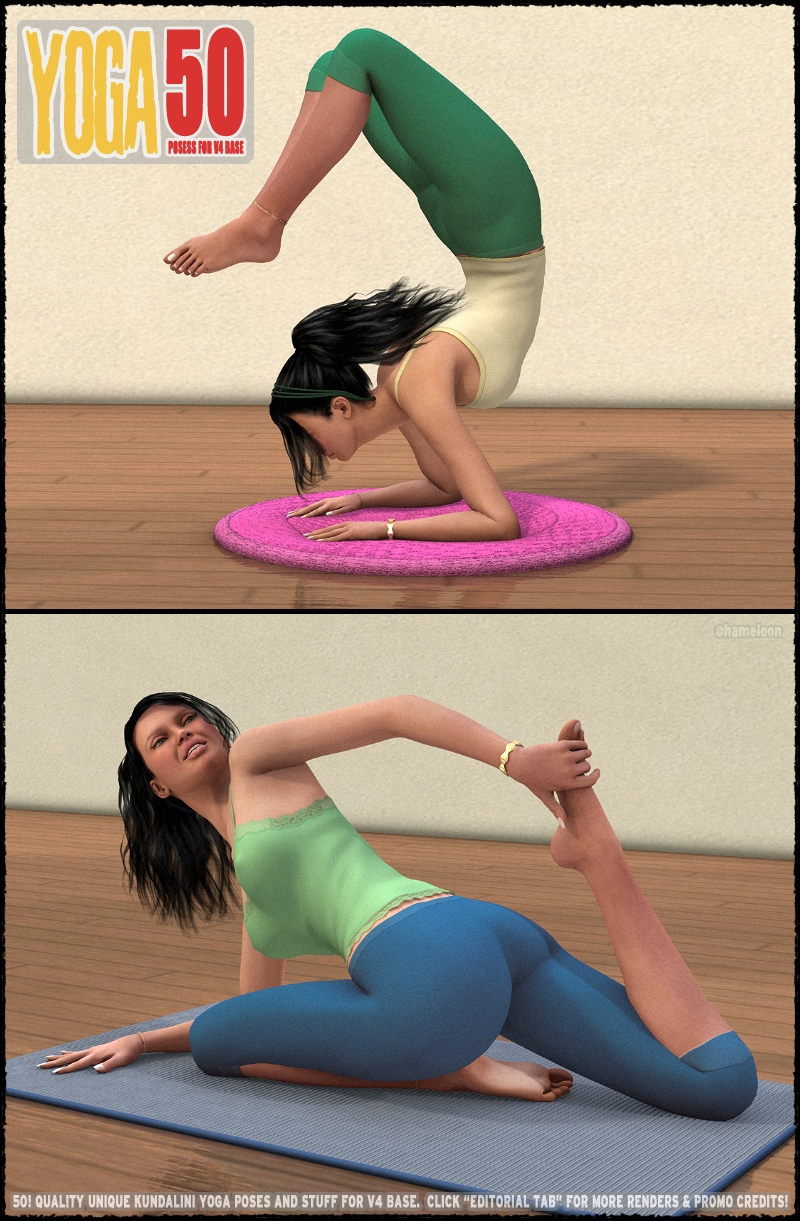 Yoga - 50 HQ poses and stuff for V4 by N/A