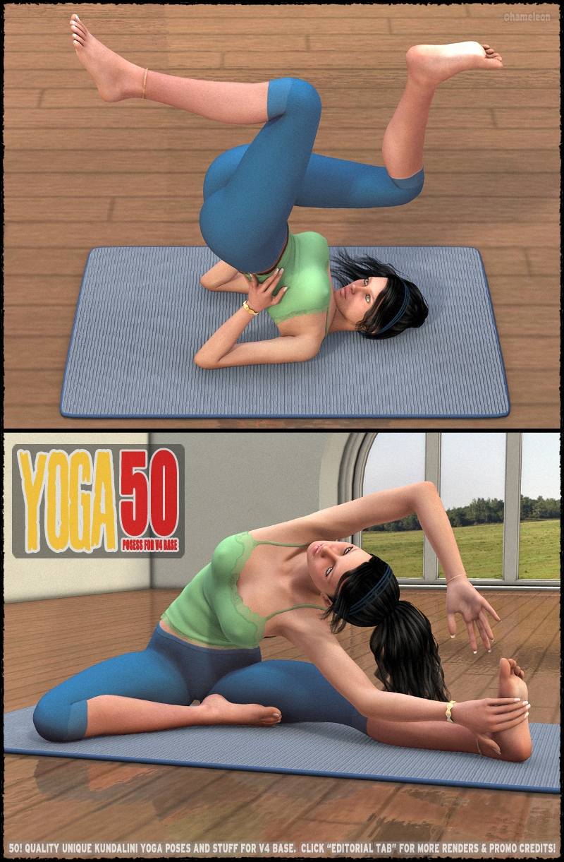 Yoga - 50 HQ poses and stuff for V4 by N/A