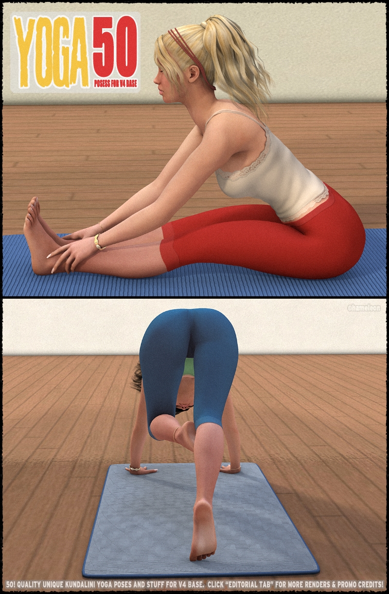 Yoga - 50 HQ poses and stuff for V4 by N/A
