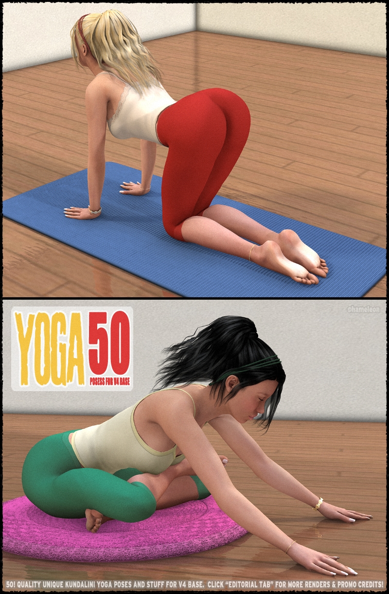 Yoga - 50 HQ poses and stuff for V4 by N/A