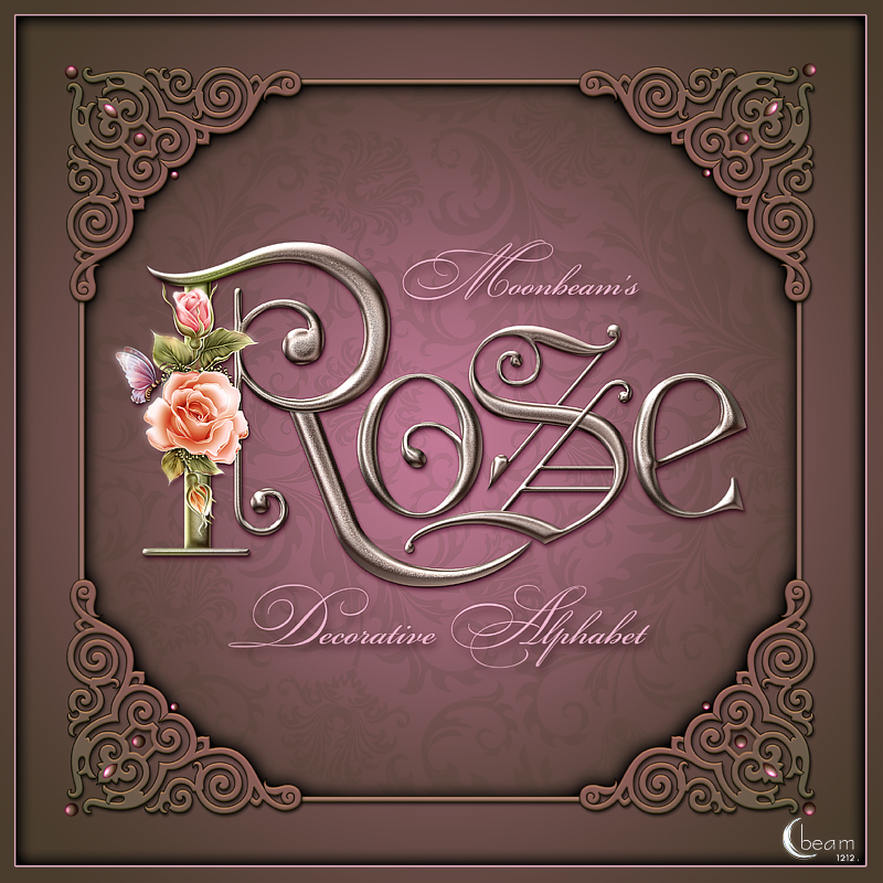 Moonbeam's Rose Decorative Alphabet by N/A
