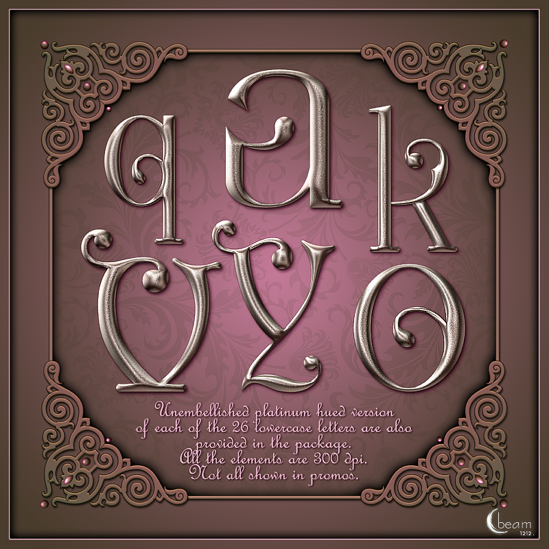 Moonbeam's Rose Decorative Alphabet by N/A