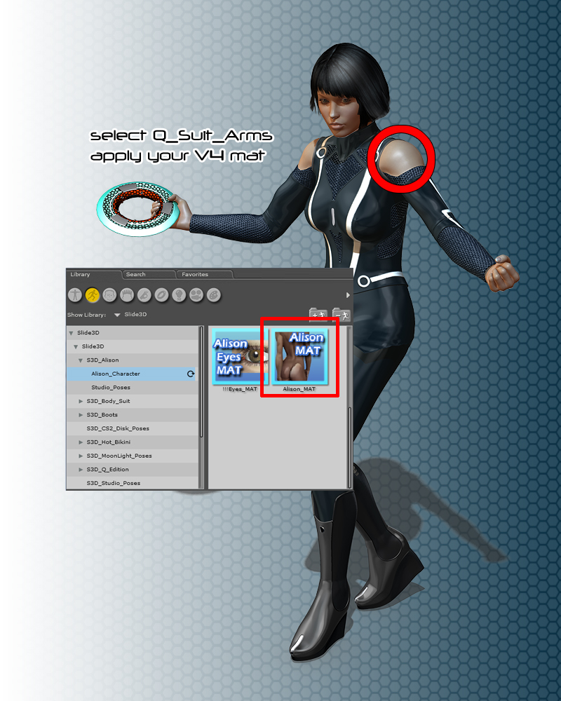 Slide3D Q Suit for V4 by N/A