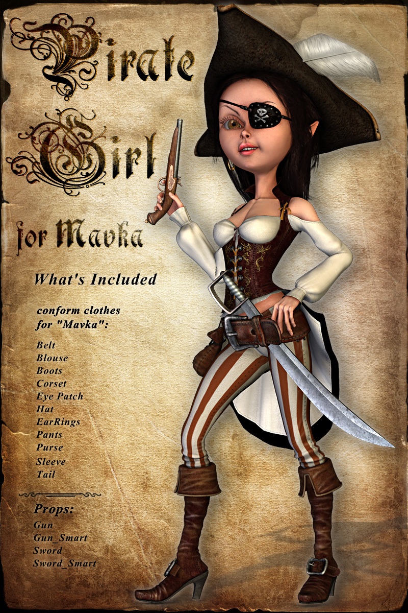 Pirate Girl for Mavka by N/A