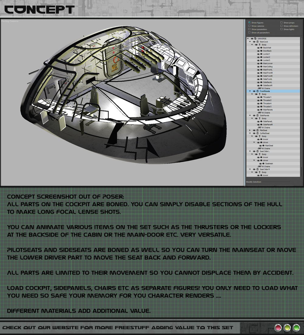 HeroShip Cockpit by 3-D-C by N/A
