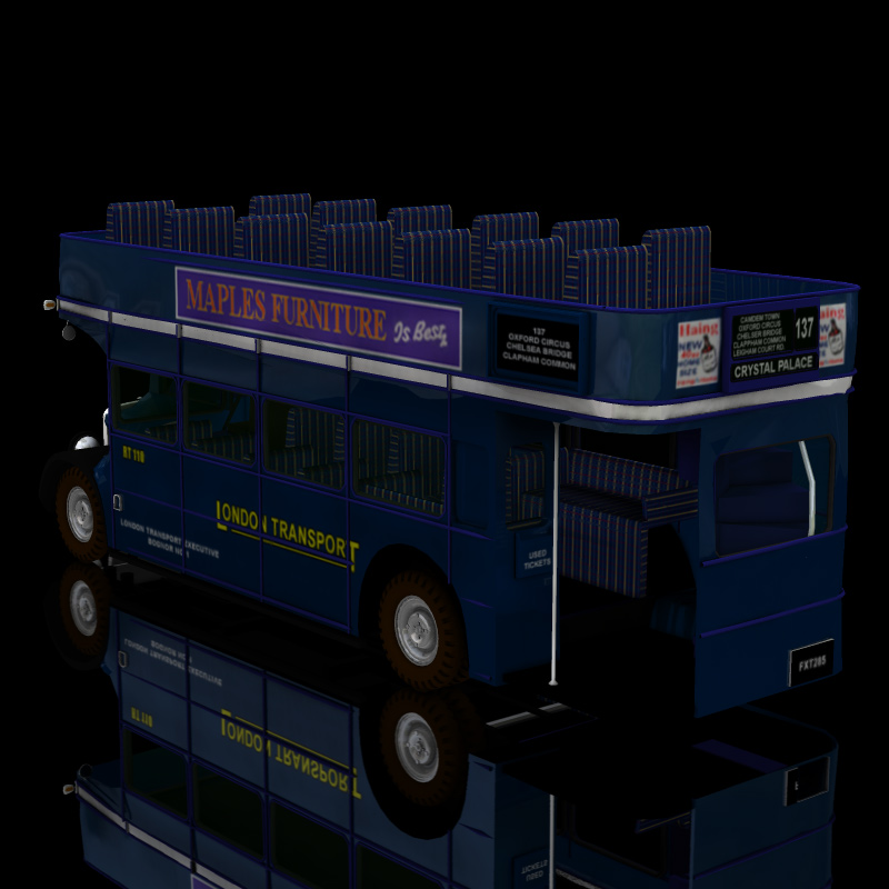Bus AEC London  for Poser by N/A