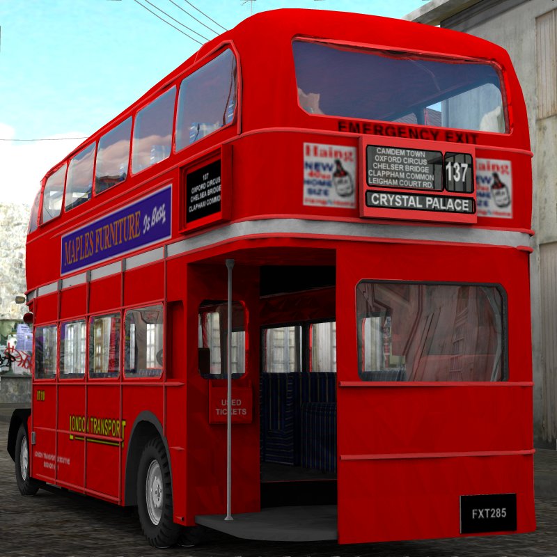 Bus AEC London  for Poser by N/A