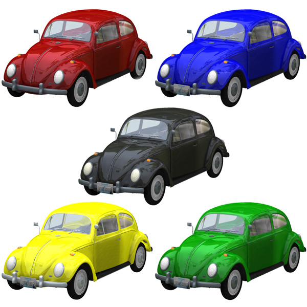 Volkswagen Beetle (for Poser) by N/A