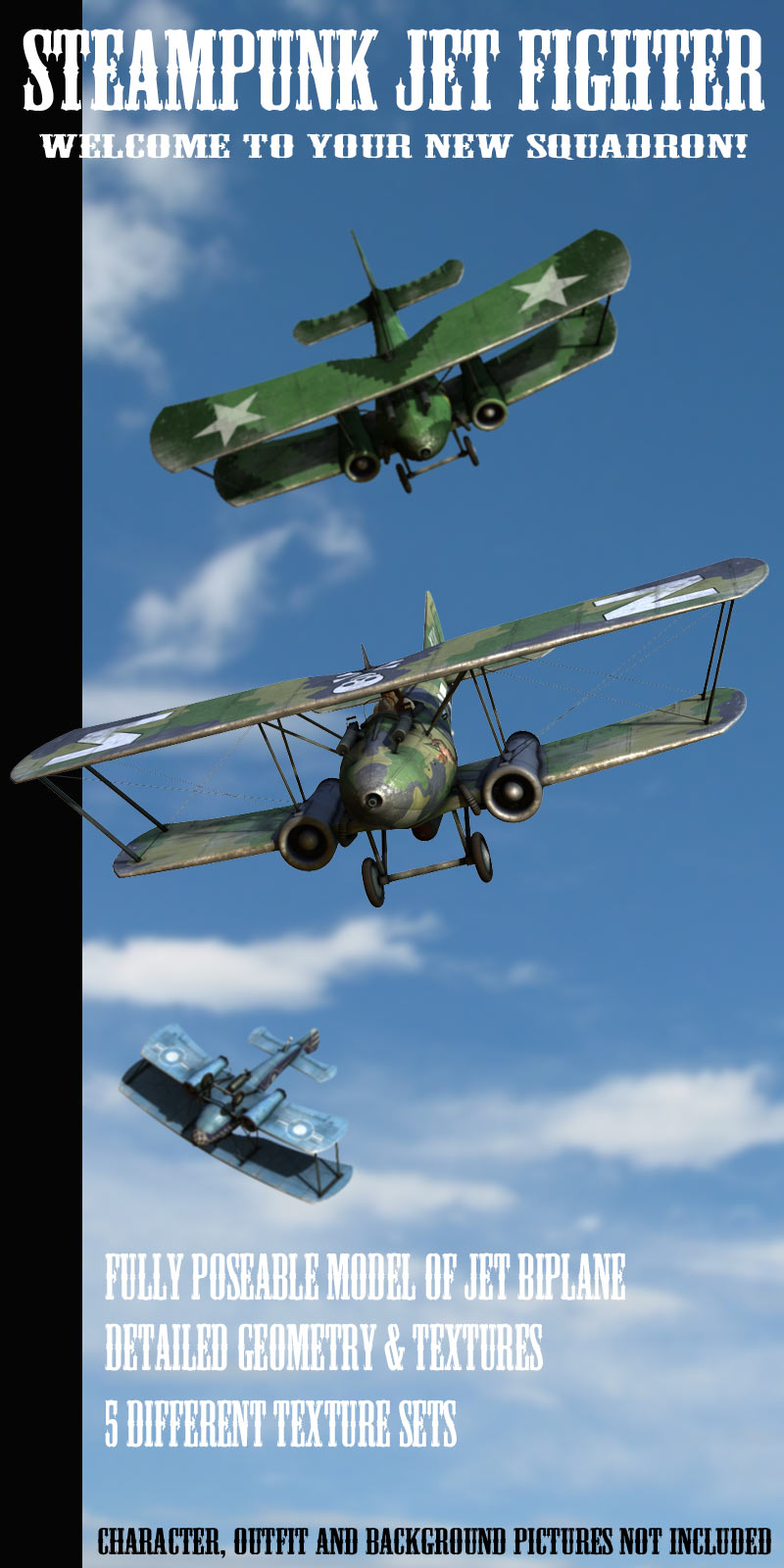 Steampunk Jet Fighter by N/A