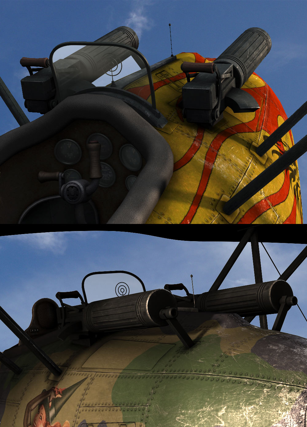 Steampunk Jet Fighter by N/A