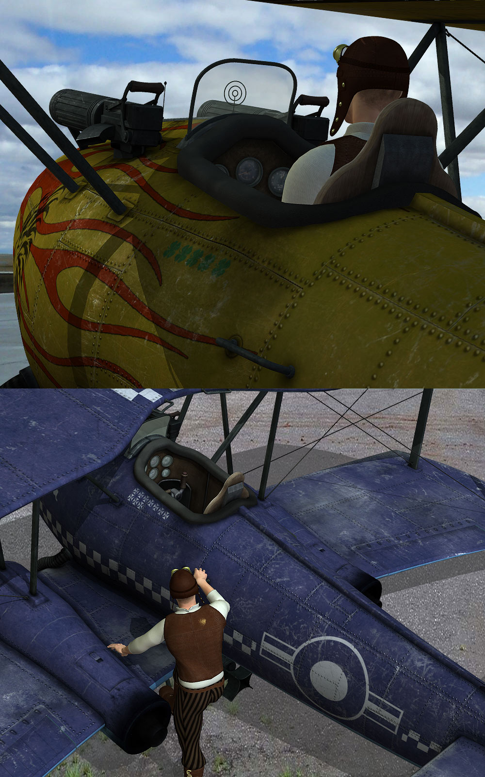 Steampunk Jet Fighter by N/A