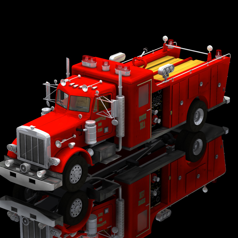 Firefight Truck (for Poser) by N/A
