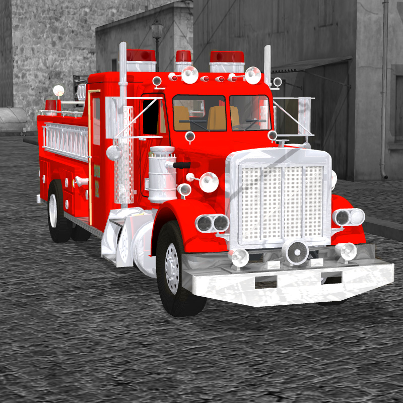 Firefight Truck (for Poser) by N/A