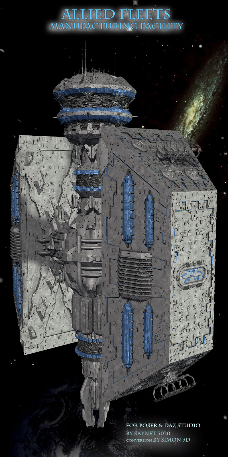 Allied Fleets Manufacturing Facility- Poser OBJ 3DS MAX by N/A
