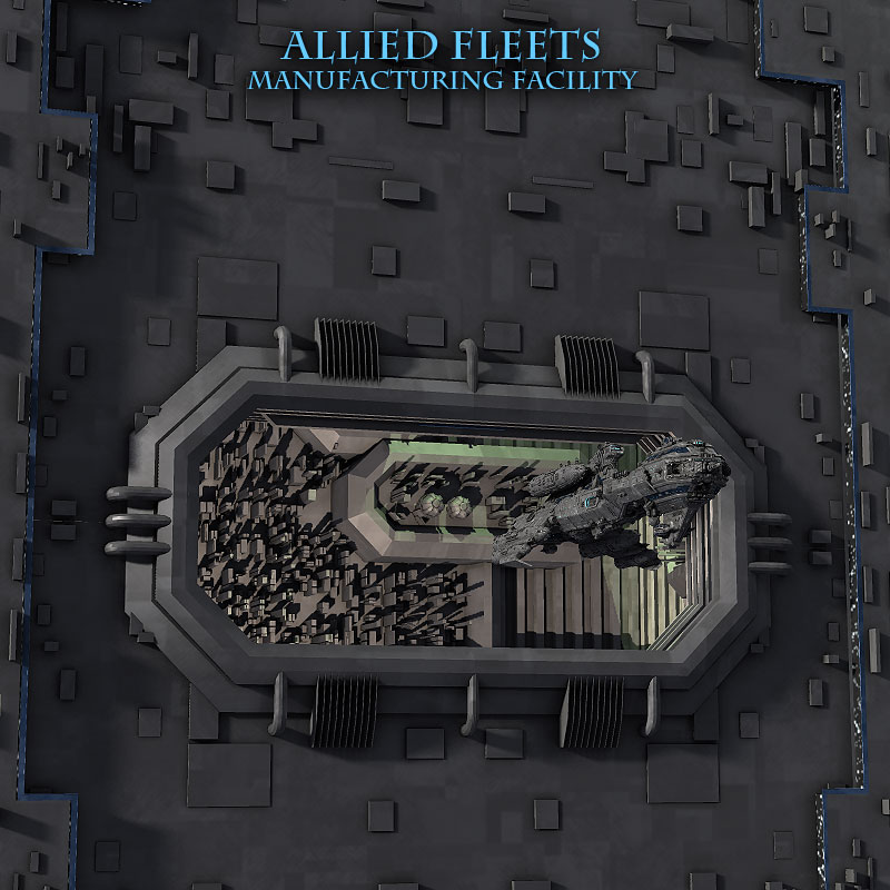 Allied Fleets Manufacturing Facility- Poser OBJ 3DS MAX by N/A