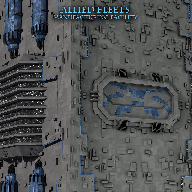 Allied Fleets Manufacturing Facility- Poser OBJ 3DS MAX by N/A