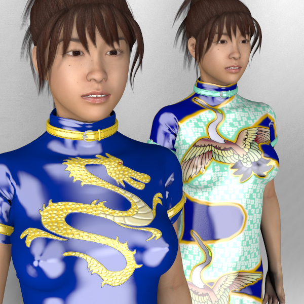 Miki3 Latex Dresses by N/A
