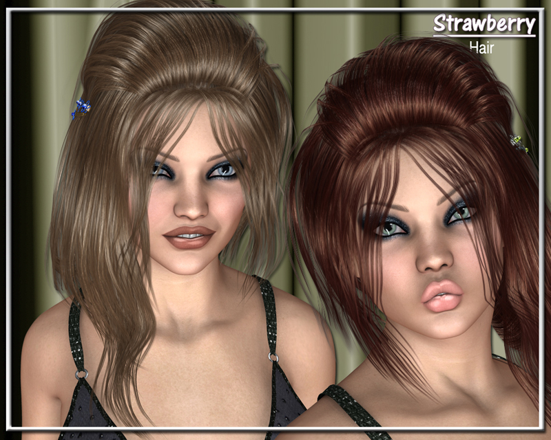 Strawberry Hair for V4 by N/A