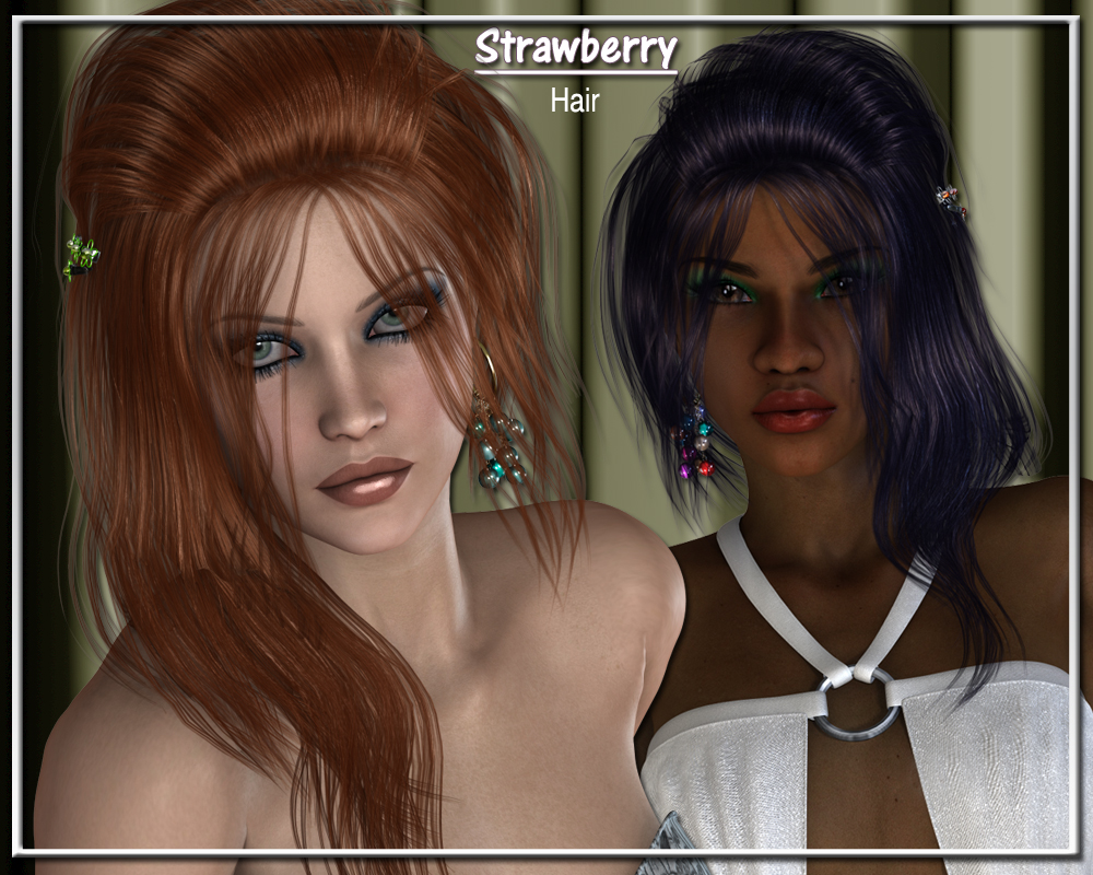 Strawberry Hair for V4 by N/A