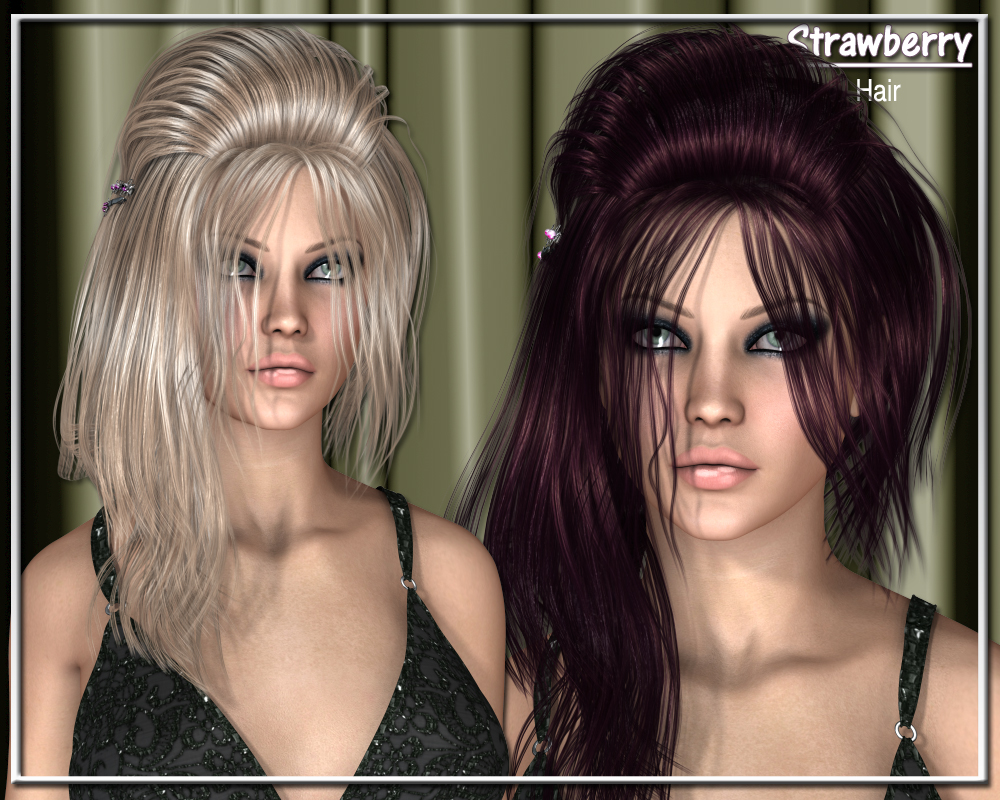 Strawberry Hair for V4 by N/A