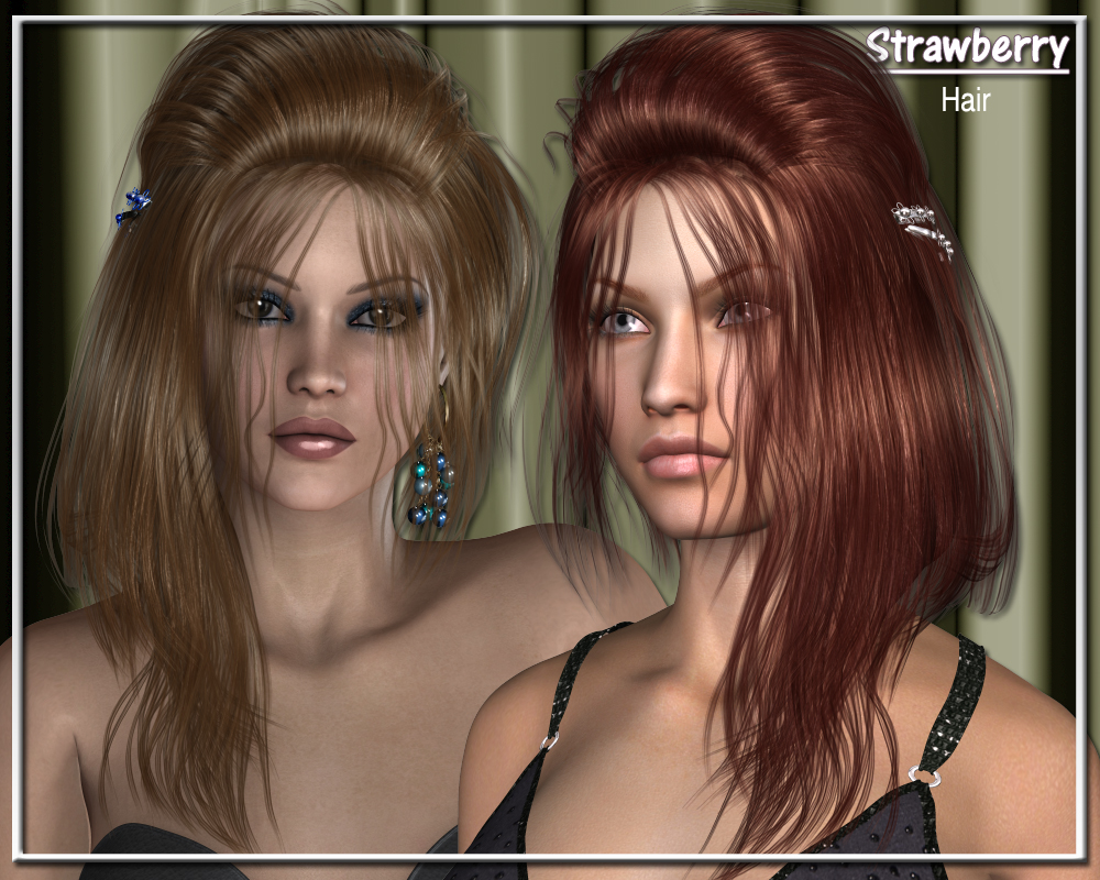 Strawberry Hair for V4 by N/A