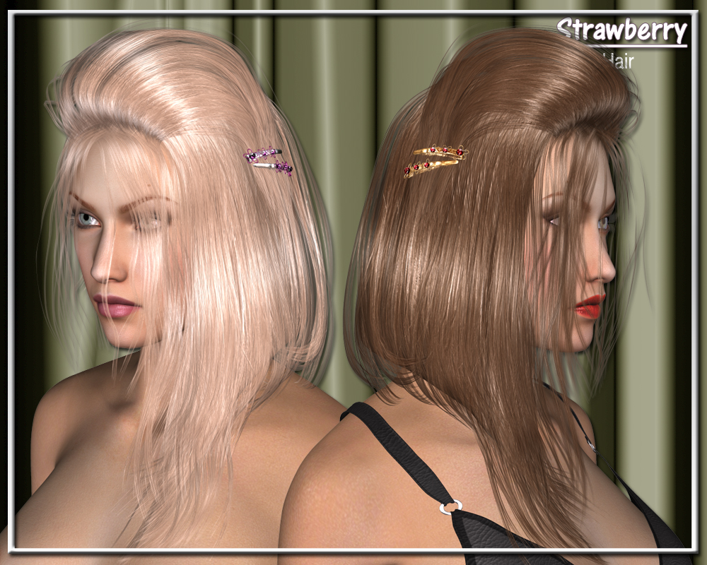 Strawberry Hair for V4 by N/A