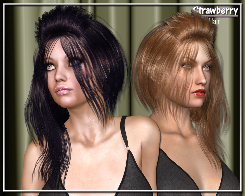 Strawberry Hair for V4 by N/A