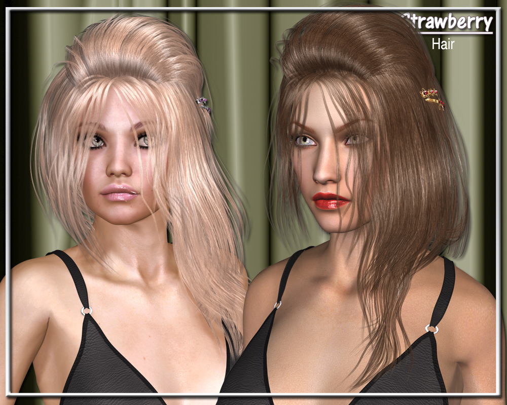 Strawberry Hair for V4 by N/A