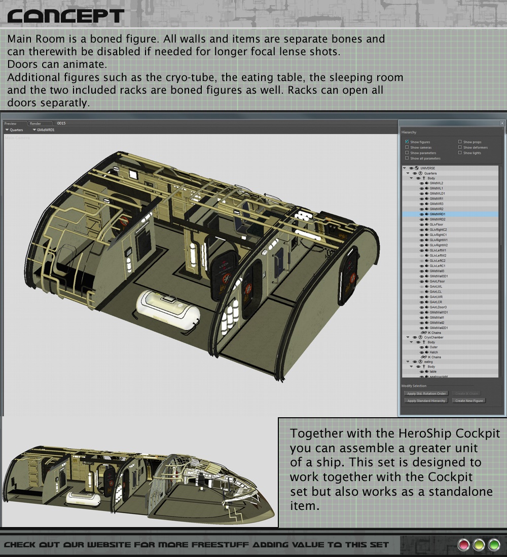 HeroShip Quarters by 3-D-C by N/A