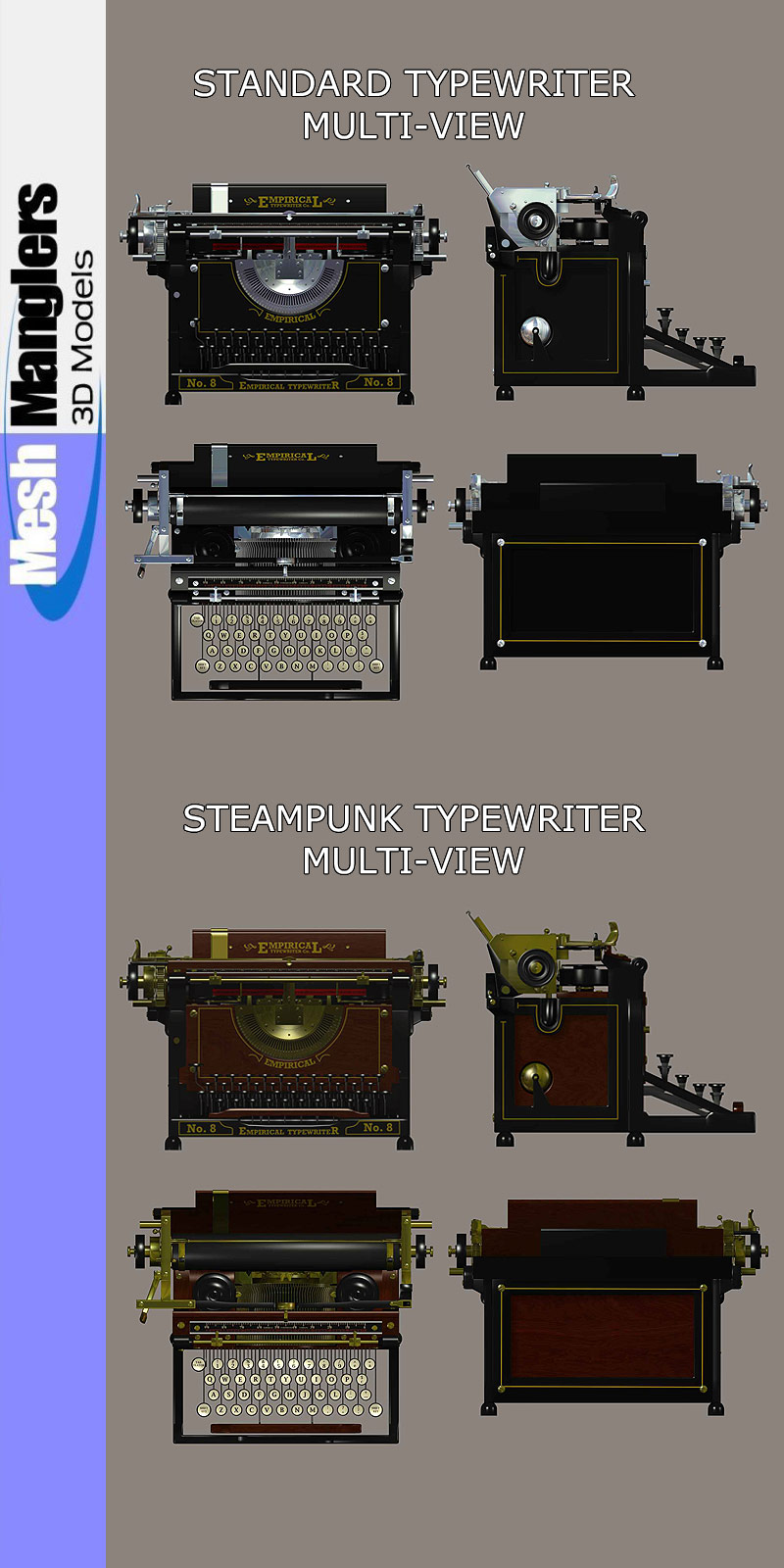 Antique Typewriter by N/A