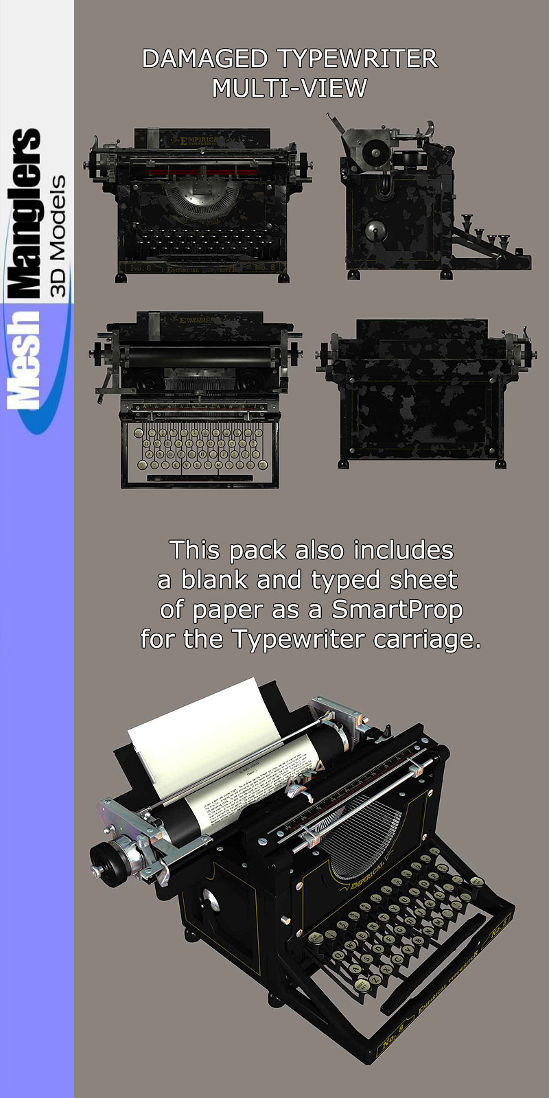 Antique Typewriter by N/A