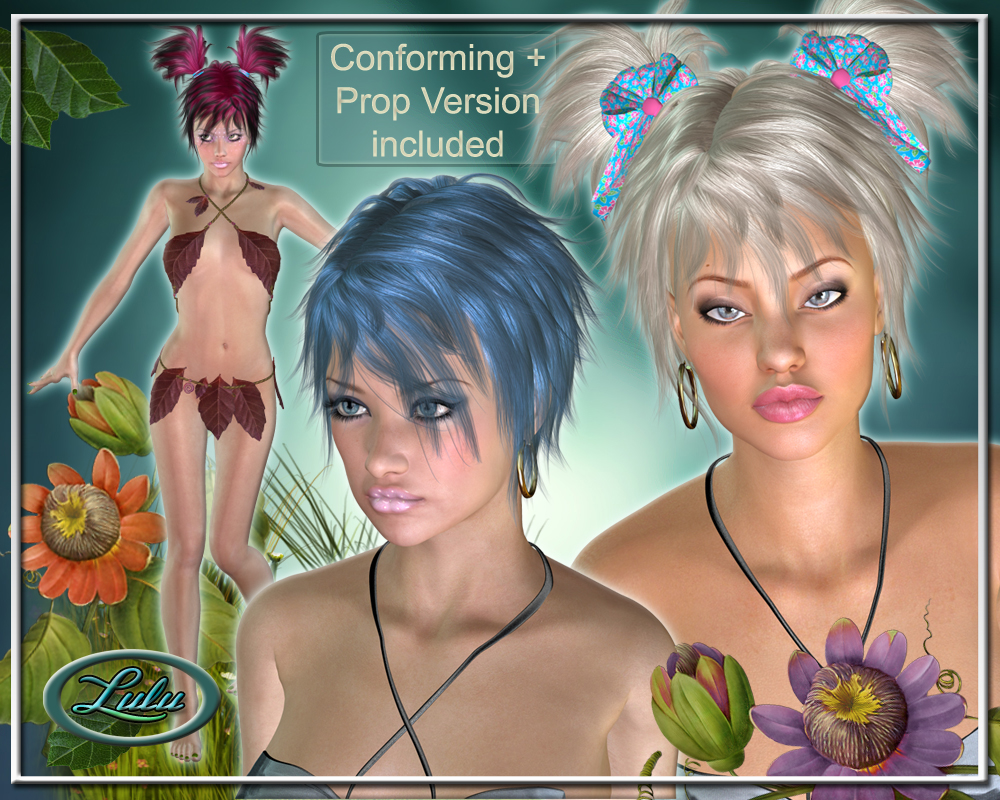 Lulu Hair for V4 by N/A