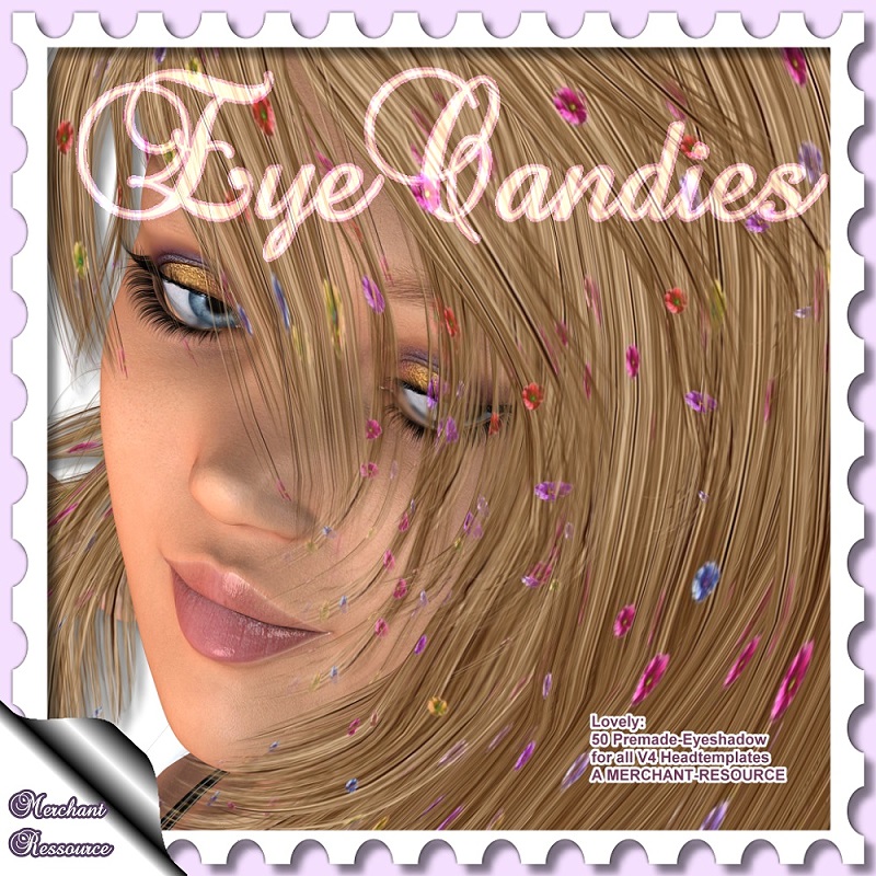 Lovely: EyeCandies- Merchent Ressource 50 Eyeshadows Premade by N/A