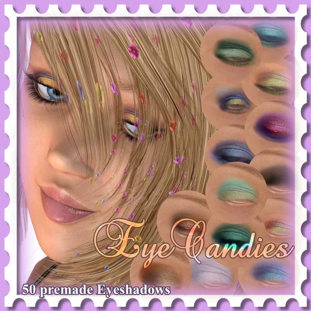 Lovely: EyeCandies- Merchent Ressource 50 Eyeshadows Premade by N/A