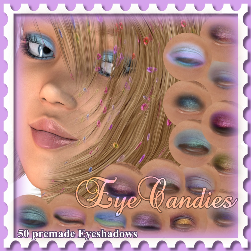 Lovely: EyeCandies- Merchent Ressource 50 Eyeshadows Premade by N/A