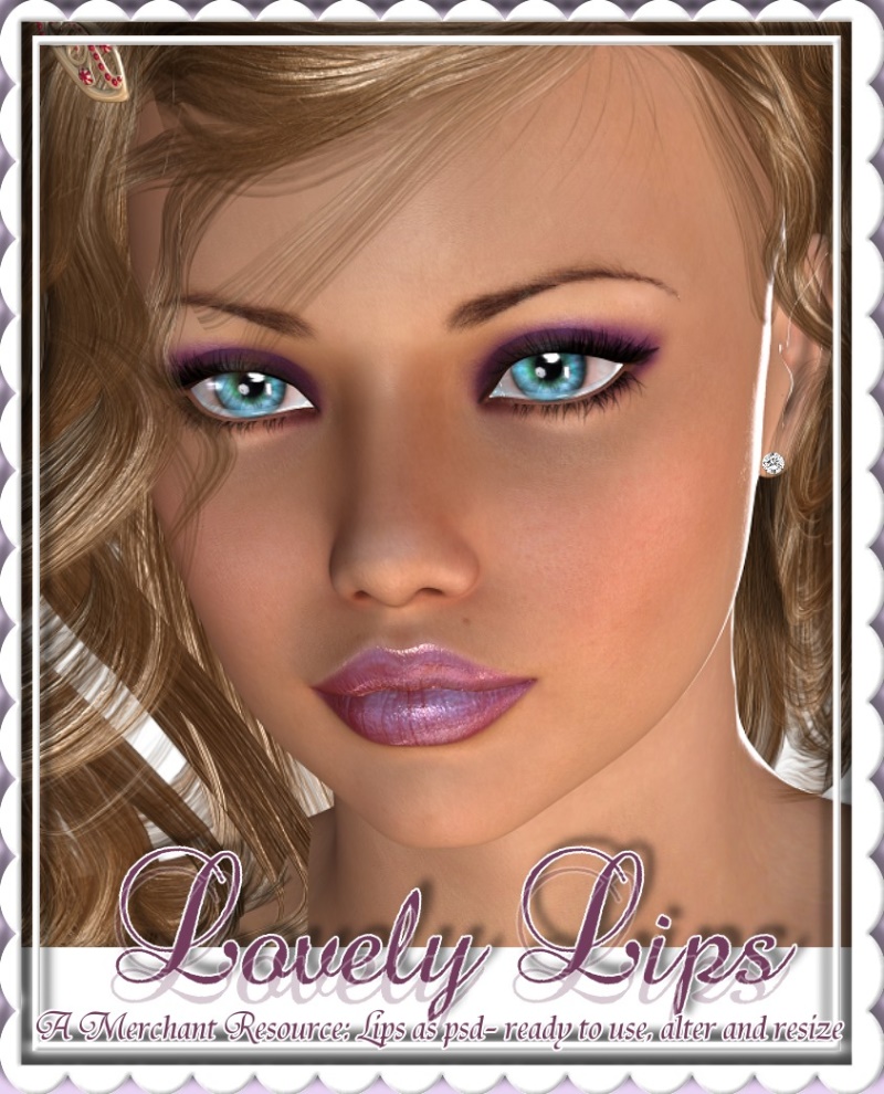Lovely: Lips MerchantResource Premade 122 PSD by N/A