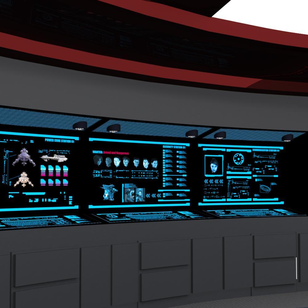 Starship Bridge 8 (for Poser) by N/A