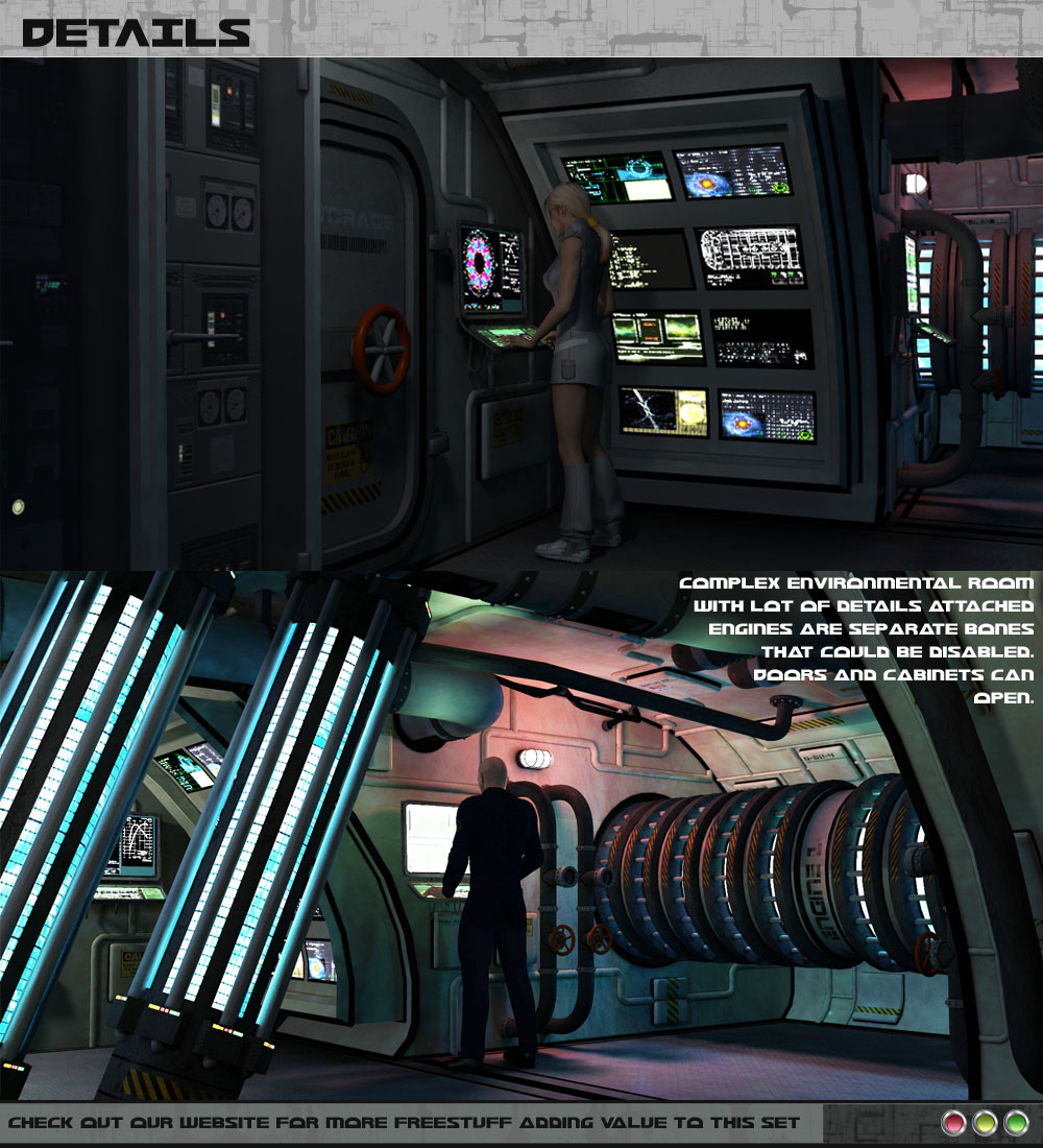 HeroShip Engine Room by 3-D-C by N/A