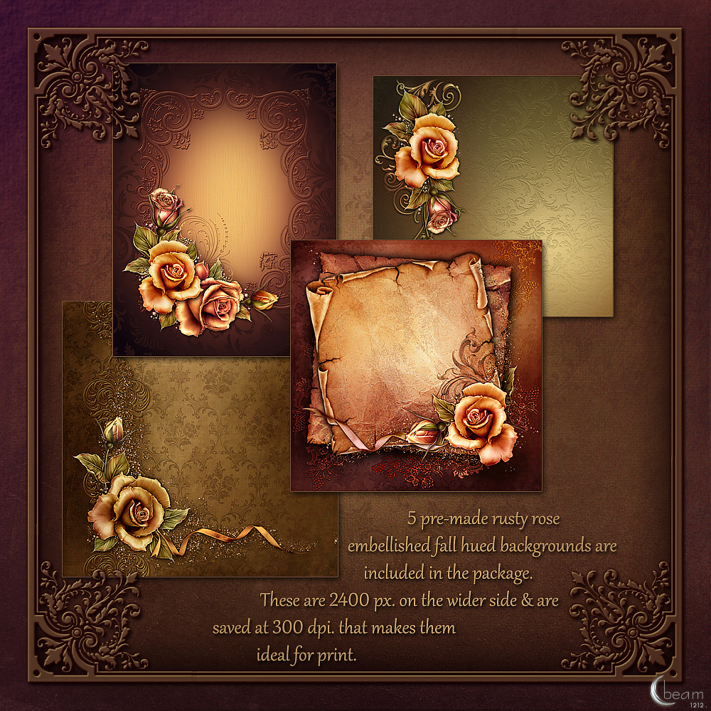 Moonbeams Fall Fantasy Roses by N/A