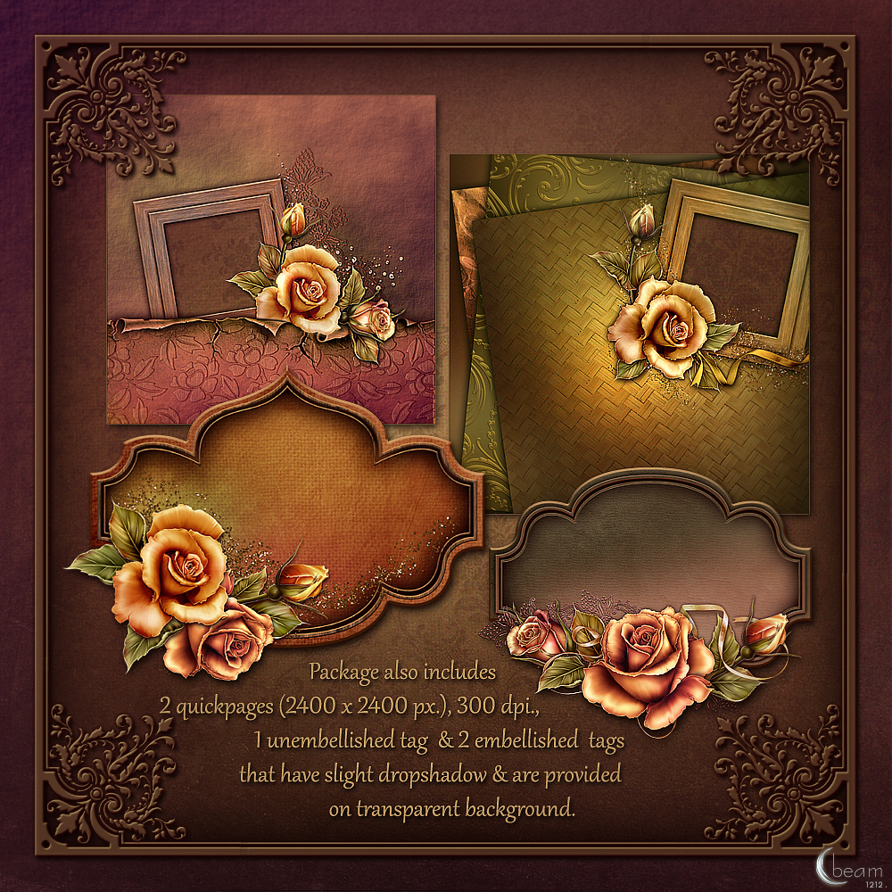 Moonbeams Fall Fantasy Roses by N/A