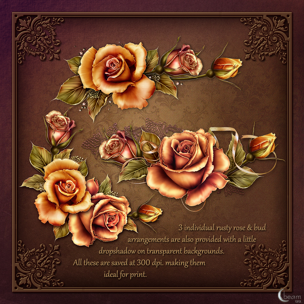 Moonbeams Fall Fantasy Roses by N/A