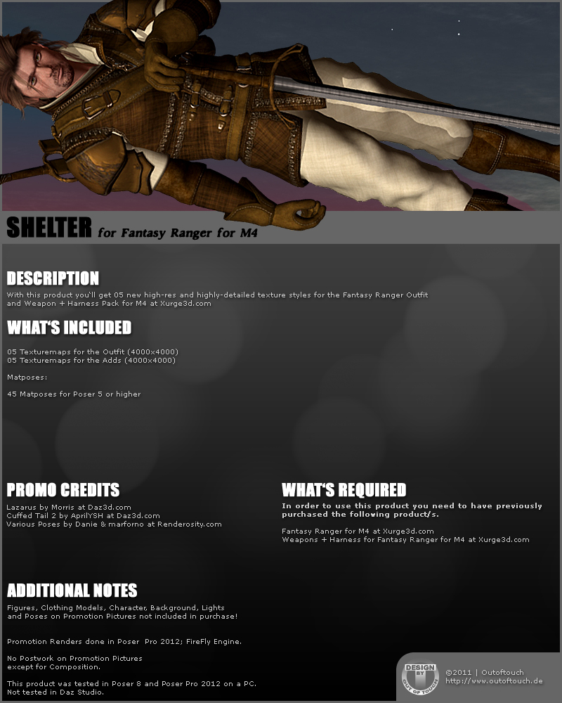 SHELTER for Fantasy Ranger for M4 by Xurge3D by N/A
